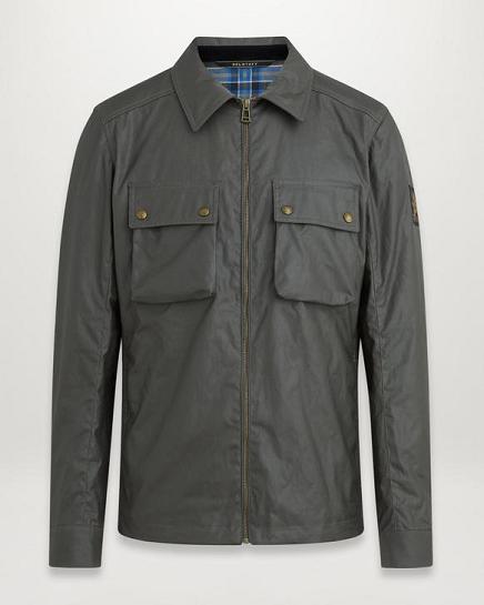 Veste Cirée Belstaff Homme Dunstall Grise Coton Soldes UE0263479